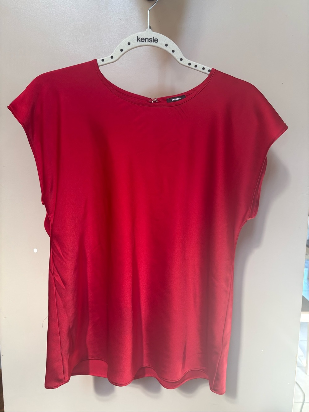 Express Red Short Sleeve Women's Tee